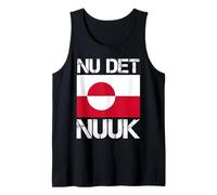 Nu DET Nuuk! ¡Ya Basta! Bandera de Groenlandia Camiseta sin Mangas