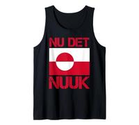 Nu DET Nuuk! ¡Ya Basta! Dicho Divertido de la Bandera de Camiseta sin Mangas