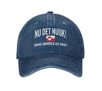¡Nu DET Nuuk! ¡Ya Basta! Gorra de béisbol clásica Hagan Que América desaparezca