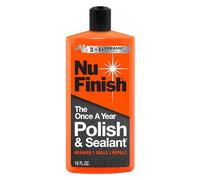Nu Finish - Esmalte y sellador una vez al año, esmalte de coche y sellador de pintura con tecnología de cerámica 3 en 1 para reparar, sellar y repeler, botella de 16 onzas líquidas