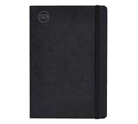Nu Notebooks - Craze Cloud Range - Diario A5 - Suministros de diario - Cuadernos de papelería - Bloc de notas rayado - Negro - 160 páginas