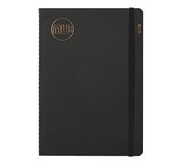 Nu Notebooks - Gama Kraft - Cuaderno A5 con lomo cosido negro - Cuadernos de papelería - Bloc de notas profesional - 80 páginas