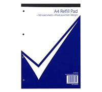 Nu Office - Bloc de hojas de recambio con rayas, tamaño A4, 320 hojas.