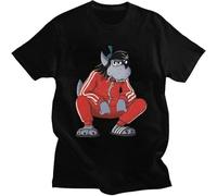 Nu Pogodi Tracksuit Squat Wolf Unisex Mens Tops Casual Unisex 100% Cotton Short-Sleeve T-Shirts Black 3XL
