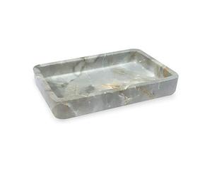 nu Steel Stone-Hedge Collection - Soporte de Resina para Fregadero de Cocina, baño, Ducha y encimera, Acabado de mármol