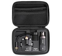 NU-X | B-6 Sistema de micrófono inalámbrico para saxofón - Transmisor de clip de 2.4 GHz con micrófono de cuello de cisne y funda recargable USB-C