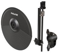 NU-X Kit de batería electrónica DM-210 con gatillo adicional con brazo de montaje y abrazadera, platillo adicional para kit de batería eléctrica NU-X DM-210