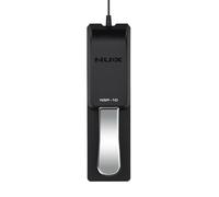 NU-X Pedal de sostenimiento de piano NSP-10 - Acción momentánea, interruptor de polaridad, cable de 2 m, conector de 6,3 mm, carcasa de metal con base antideslizante para teclados electrónicos y