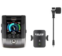 NU-X Sistema de micrófono inalámbrico B-6 Pro para saxofón y trompeta | Audio digital profesional de 2.4 GHz con transmisor recargable, bucle de efectos, sintonizador y ajustes preestablecidos de