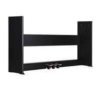 NU-X Soporte de madera de alta calidad con sistema integrado de 3 pedales para pianos digitales NU-X NPK-10 y NPK-20 | Soporte resistente y elegante con elegante acabado negro
