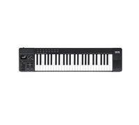 NU-X Teclado de control MIDI NTK-49, controlador MIDI multifuncional de 49 teclas, 4 octavas para escritorio, Cubase LE incluido, teclas semipesadas, ruedas de paso y modulación