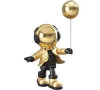 NUACOS Estatua de la Figura de Astronauta, Spanking Spaceman Spaceman, para el Adorno de Escritorio de la Mesa del hogar, estantería, decoración de la casa de la Sala de Estudio (Oro)