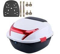 NUACOS Maletero Motocicleta Tour Tail Box Top Case Abs Impermeable Cerradura Universal Casco con Accesorios Ciclomotor Volver Estuche,A,11 * 15 * 16inch