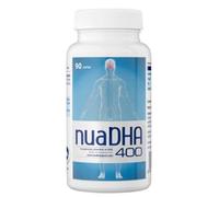 NuaDHA 400 Nua Biological - Complemento Alimenticio de Omega-3 DHA de Alta Concentración - DHA en Forma de Triglicérido - Origen Marino - 90 Perlas