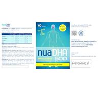 NuaDHA 500 (30 perlas masticables)(sabor limon)