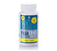 NuaDHA 500 60 Perlas Nua Sabor limón - Para el Bienestar Cerebral y Visual