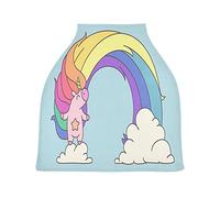 Nuage Arc En Ciel Licorne Cubierta de Lactancia Materna Asiento de Bebé Cubierta de Cochecito Transpirable Carros de La Compra Cubierta para Niños Niñas