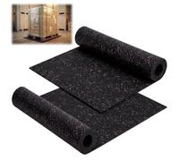 Nuanchu Paquete de 2 alfombrillas de goma antideslizantes de 30in x 42in de grosor para control de carga, alfombrillas de goma antideslizantes para seguridad de carga, alfombrillas resistentes para