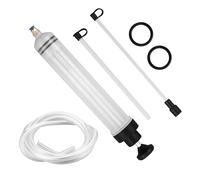 Nuangoo Jeringa de Succión de Aceite 500ml, Bomba Extractora de Líquido Manual con Manguera, Jeringa Grande para Extracción y Relleno de Aceite de Motor, Líquido de Frenos, Transmisión y Refrigerante