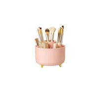 Nuangoo Organizador de Maquillaje Giratorio 360°,Almacenaje Maquillaje Se puede utilizar para perfumes y cosméticos, mesa de baño, dormitorio caja de almacenamiento giratoria (Rosa)