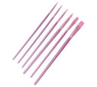 nuanzhiyuan 6 pinceles profesionales de cerdas de nailon para acuarela, para artistas, principiantes, acrílicos, gouache, pintura al óleo