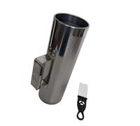 nuanzhiyuan Guiro - Agitador de instrumentos de metal con raspador, instrumento musical, cilindro redondo, instrumentos de percusión latina