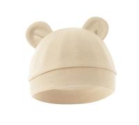 nuanzhiyuan Suave & Transpirable Bebé Sombrero de Algodón Fetal Caps para 0 a 3 Meses Cómodos Bebés Bonnet Moda Headwrap, Albicoque., Vedi disegno dimensionale