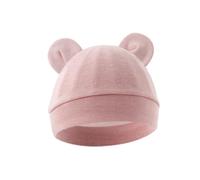 nuanzhiyuan Suave & Transpirable Bebé Sombrero de Algodón Fetal Caps para 0 a 3 Meses Cómodos Bebés Bonnet Moda Headwrap, Taro, See dimensional drawing