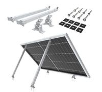NuaSol Kit de montaje para central eléctrica de balcón, 2 unidades, soporte de módulo solar, soporte de 30° a 60°, ajustable individualmente, incluye tornillos y tuercas, soporte de panel solar de