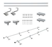 NuaSol Soporte para panel solar 1 juego de montaje Fijación para tejado de tejas