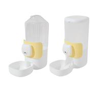 Nuatc Comedero automático para perros de 2 piezas con dibujos animados para colgar la cara, comedero y cuenco de agua, fácil mantenimiento para gatitos y cachorros, dibujos animados, gatos, comedero