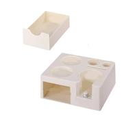 Nuatc Moderna solución de almacenamiento para la cocina, soporte de manipulación de café expreso cuadrado con compartimento integrado para cajones de herramientas que ahorra espacio Organizador de