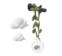 Nubamzy Accesorios de recinto de araña, percha de bola transparente de nube, repisas de araña saltando con cuerda, para exhibición de cría, reptiles, animales pequeños, mascotas, hogar, aula