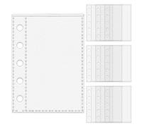 Nubamzy Protectores transparentes de hojas de carpeta | M5 páginas protectoras de carpeta de 5 anillos | Fundas adhesivas para artistas, bocetos, estudiantes, profesores, oficina, personal