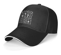 Nube De Palabras Cruzadas De La Cristiandad Bendita Unisex Gorras Hip-Hop Ligero Al Aire Libre Cap Unica Trucker Cap For Caminar Verano Correr