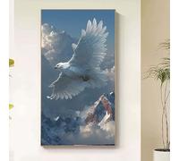 Nube Diamond Painting Adultos, Diamond Painting Animal Pintura de Diamante para Niños DIY 5D Cristal Strass Bordado Punto de Cruz Puzzle Dibujos con Diamantes Kit Decoración Hogar 70x140cm w5-22tb