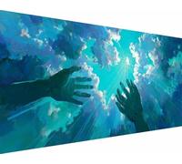 Nube Diamond Painting Mano Diamond Painting Kit Completo, Pintura Diamante Adultos Niños, 5D Cristal Strass Punto de Cruz Puzzle Manualidades para Decoración de Pared del Hogar Regalos 70x140cm v4-19i