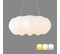 Nube flotante Lámpara colgante Nube LED Lámpara de techo Lámpara de techo Habitación infantil Lámpara de techo o dormitorio, Sala de estar, Dormitorio de niños y niñas, 15W, 3 luces