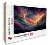 Nube Puzzle Madera, Sunset Puzzle 6000 Piezas Adultos con Compact Box 179x105cm, Rompecabezas Desafiante, Juegos de Rompecabezas Creativos para Hombres Mujeres Adolescente, Regalos para niñas, 4-1282