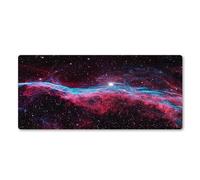 Nube Roja Azul Alfombrilla de Ratón,XXL 300x700x3mm Grande Mouse Pad,Base de Goma Antideslizante,Superficie Tela Fina,Mejora la precisión y la Velocidad Adecuada para Jugadores,PC y portátil