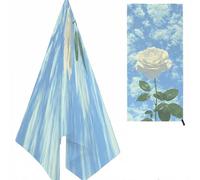 Nube Toalla Playa Grande 150X75cm, Flor Micro Fibra, Extra Grande & Suave, para Familia, Viaje, Piscina, Picnic, Camping, Yoga K-1256