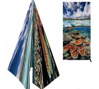 Nube Toalla Playa, Océano Micro Fibra, con Diseño & Color, Suave Anti Arena para Niña, Mujer, Sol, Verano 180X80cm K-1115