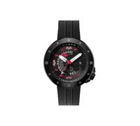 Nubeo Cassini NB-6103 Space Invaders Reloj automático para hombre con correa de silicona 50 mm, Eclipse Red, 50.0, Cassini Automatic Space Invaders Limited Edition