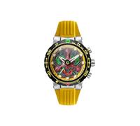 Nubeo Opportunity - Reloj cronógrafo para hombre de 48 mm con cronógrafo Star Trek First Contact Day edición limitada con correa de goma Fkm NB-6119, Amarillo celestial