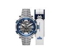 Nubeo Orion NB-6110-77 - Reloj automático de 50 mm para hombre, edición limitada, con pulsera de acero inoxidable sólido, Laguna láser
