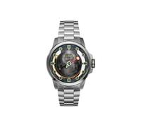 Nubeo Reloj automático Tranquility de 48 mm para hombre, edición limitada, con pulsera de acero inoxidable sólido NB-6091, Acero de luna llena, pulsera