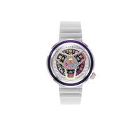 Nubeo Reloj automático Ventana de 48 mm para hombre Atari Gamestation Pro Limited Edition con correa de goma NB-6125, Pixel Pulse