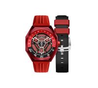 Nubeo Skylab NB-6083 - Reloj automático para hombre, edición limitada, 48 mm, correa de caucho, Pulsera