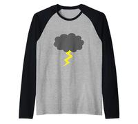 Nubes de tormenta Que iluminan el Mal Tiempo Camiseta Manga Raglan