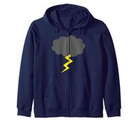 Nubes de tormenta Que iluminan el Mal Tiempo Sudadera con Capucha